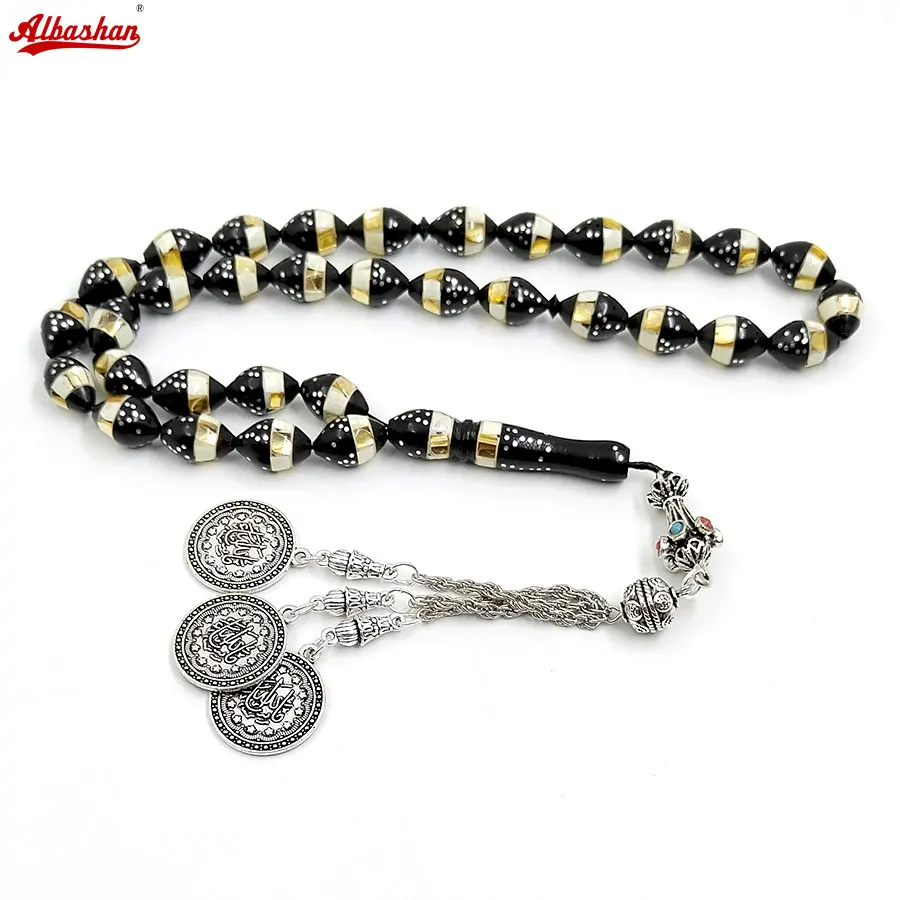 

Tasbih Natural Visual Wood, турецкая мода, мусульманские 33, четки, подарок Ид, исламский браслет ручной работы, арабские аксессуары