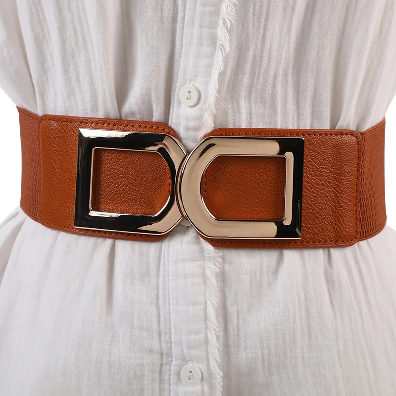 Elastic Belts For Woman High Quality Corset Ladies Waistband White Stretch Working Strap Wide Belt For Dresses Women DT087