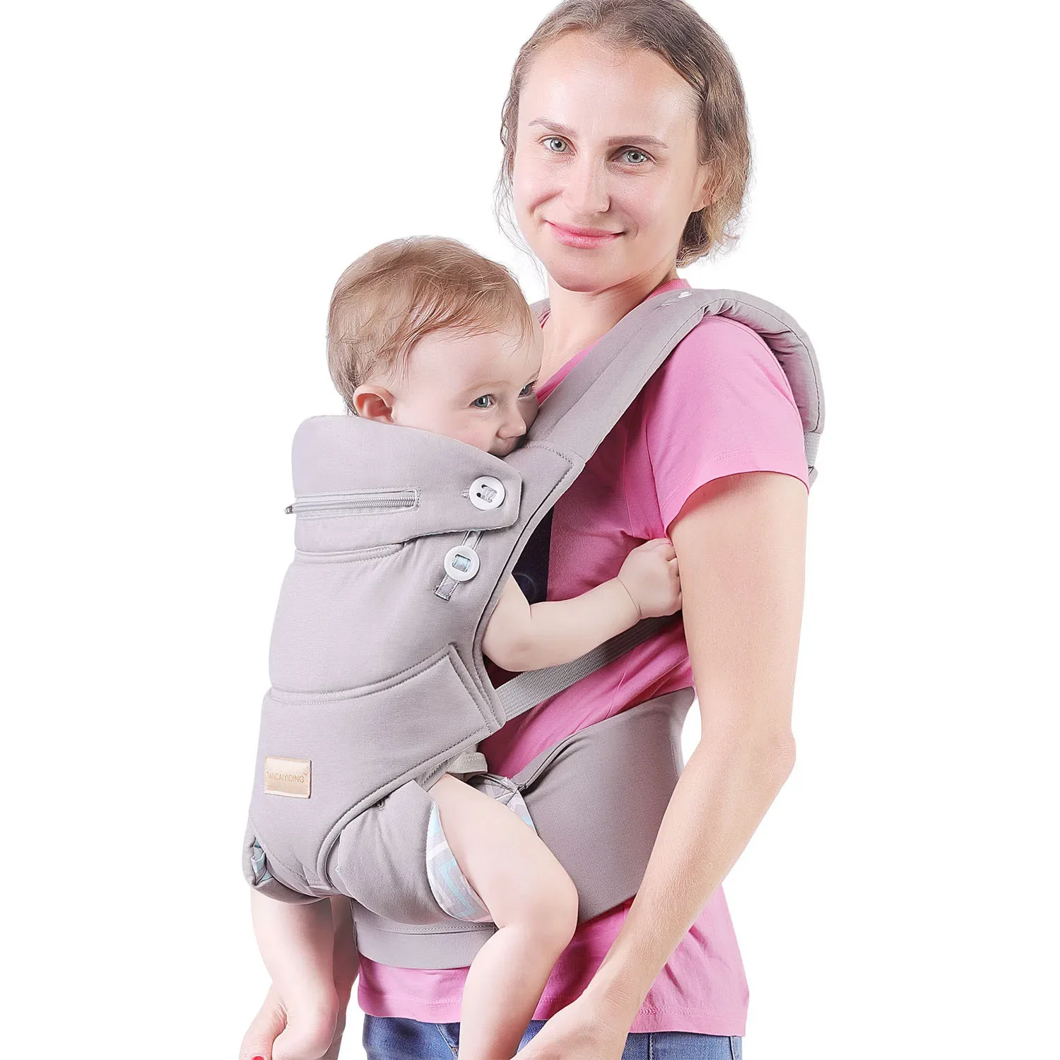 Gendongan bayi 5-in-1 ransel gaya semua posisi untuk membawa bayi bayi dan anak dari 7-35 lbs bersertifikat ergonomis