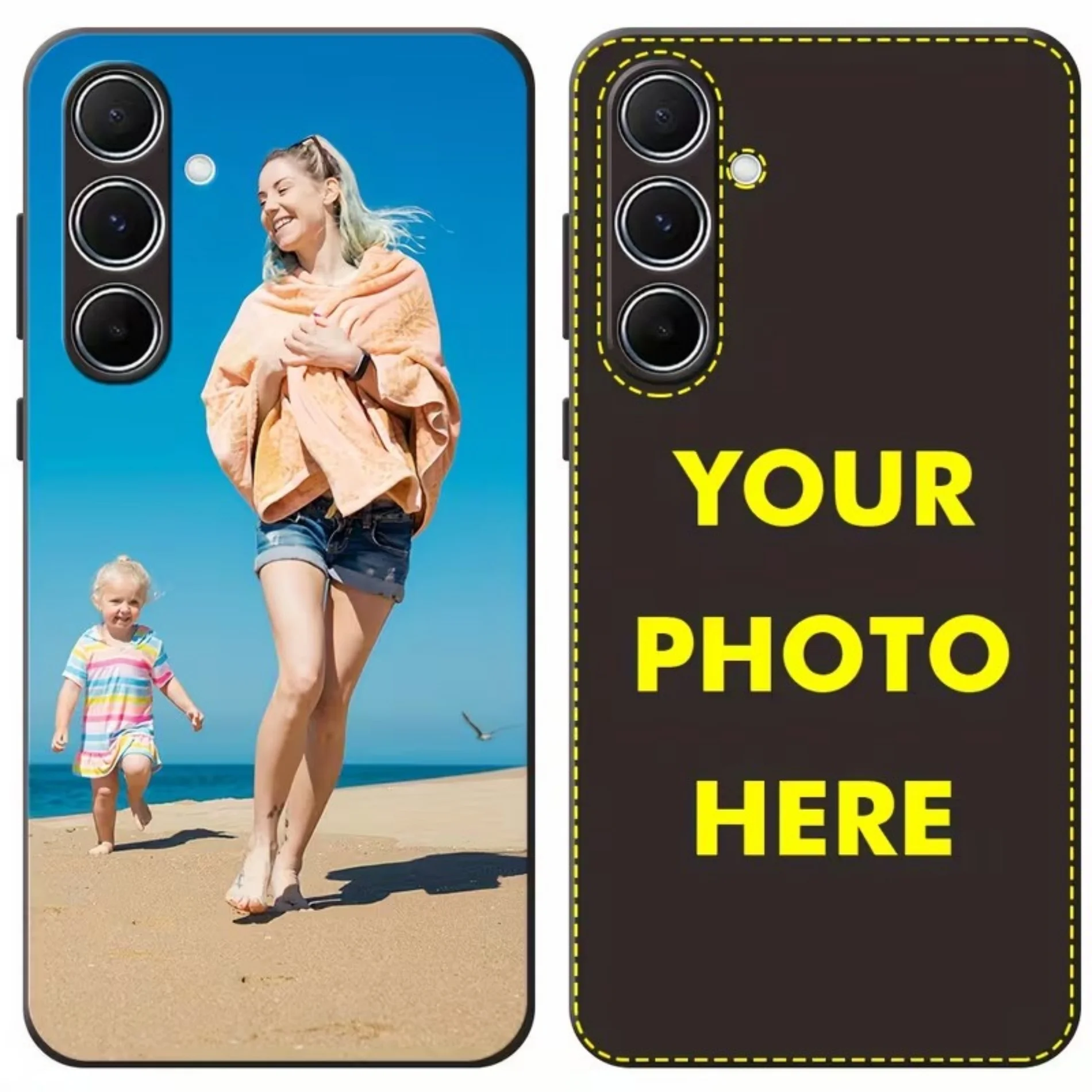Soft DIY Customized Holiday Beach Trip Photo Case For Samsung Galaxy S25 Edge S26 S24 S23 S22 S21 S20 Ultra S10 Plus FE 5G Cover