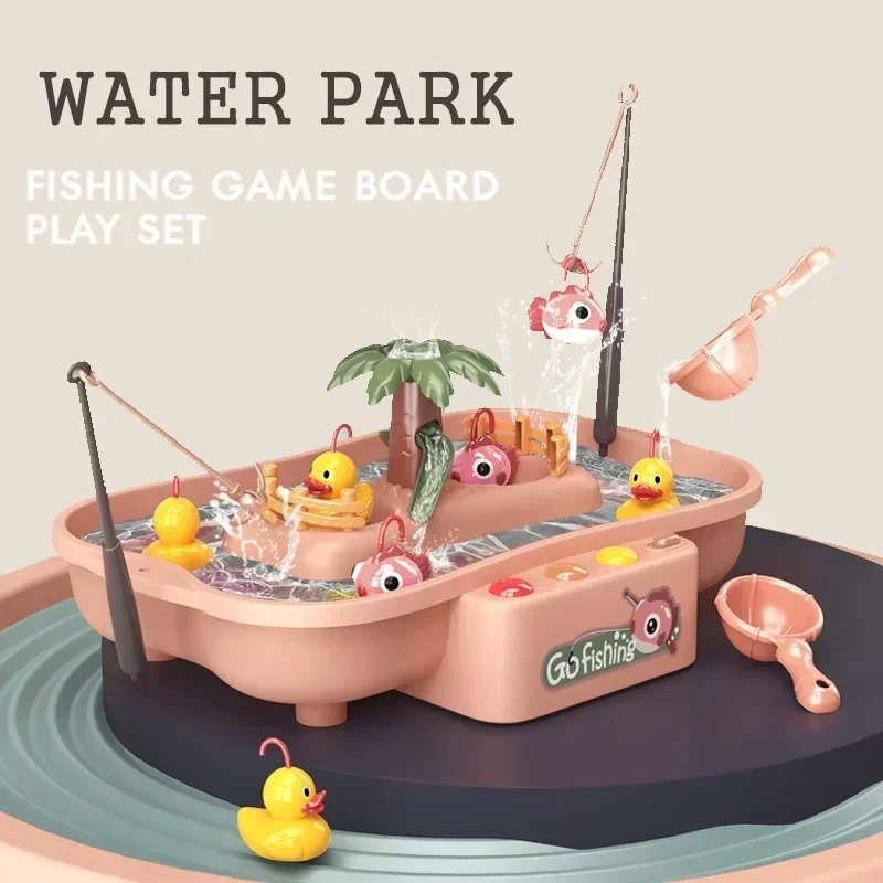 Children's Toys Magnetic Fishing Music Electric Looping Duck Platform Water Game Educational Parent-child Toys Child's Gifts