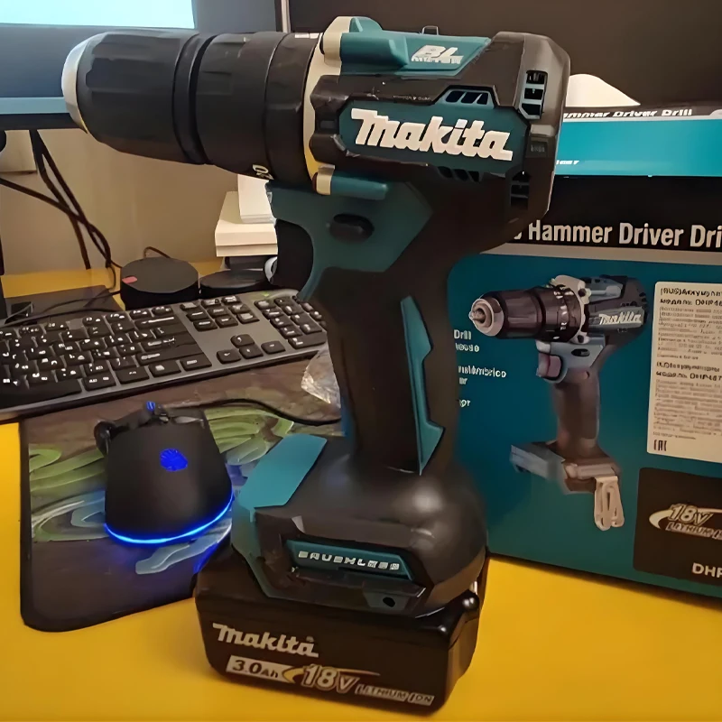 

MAKITA DHP487 18V LXT Brushless Cordless Impact Drill Motor Compact Hammer Driver Rechargeable Screwdriver Power Tools DHP487Z
