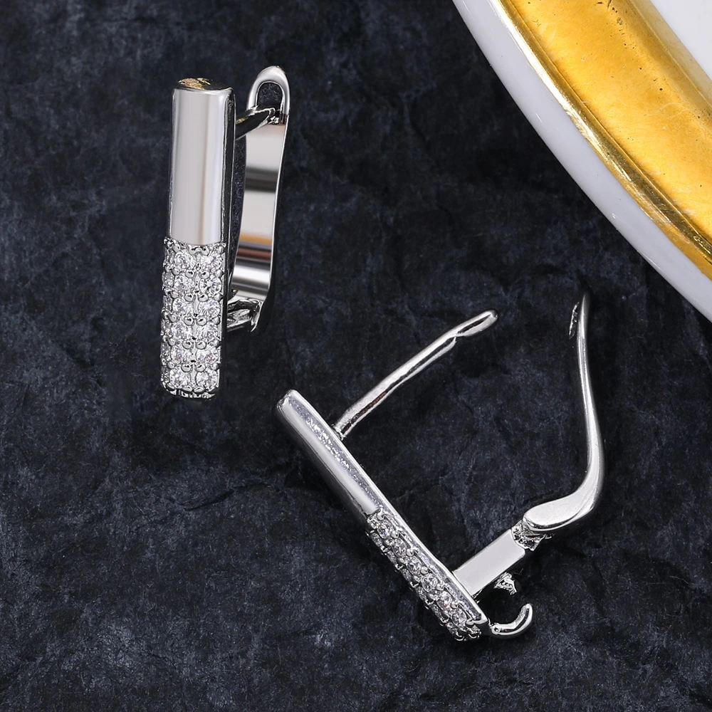 Juya DIY Earwire Shvenzy zapięcie pozłacane kolczyki haki akcesoria do ślubnych ślubnych Charms kolczyki