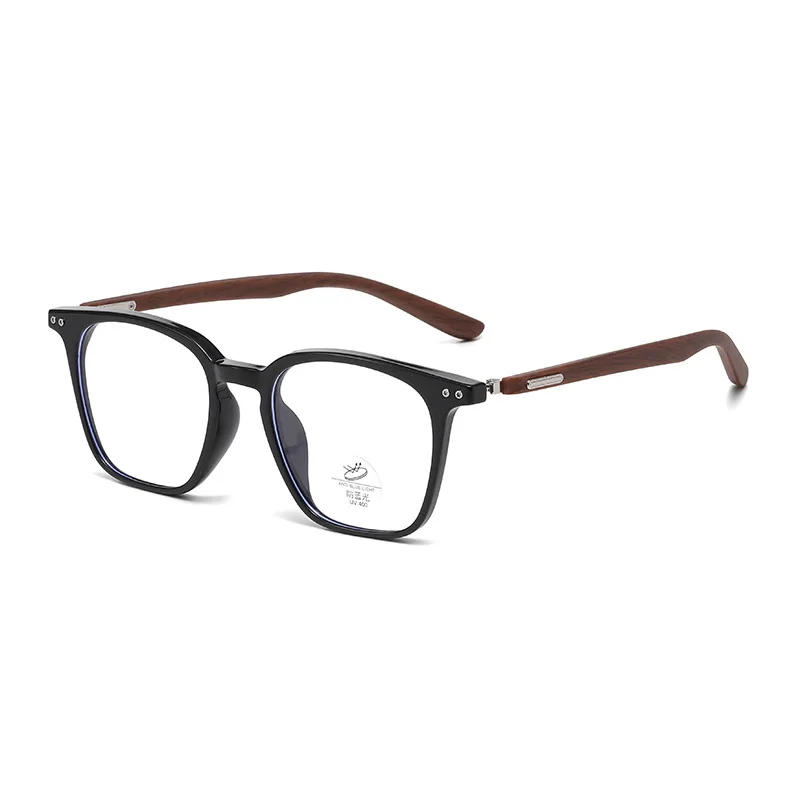 Korean version fashionable square anti-blue light glasses, both men's and women's versions with decorative design