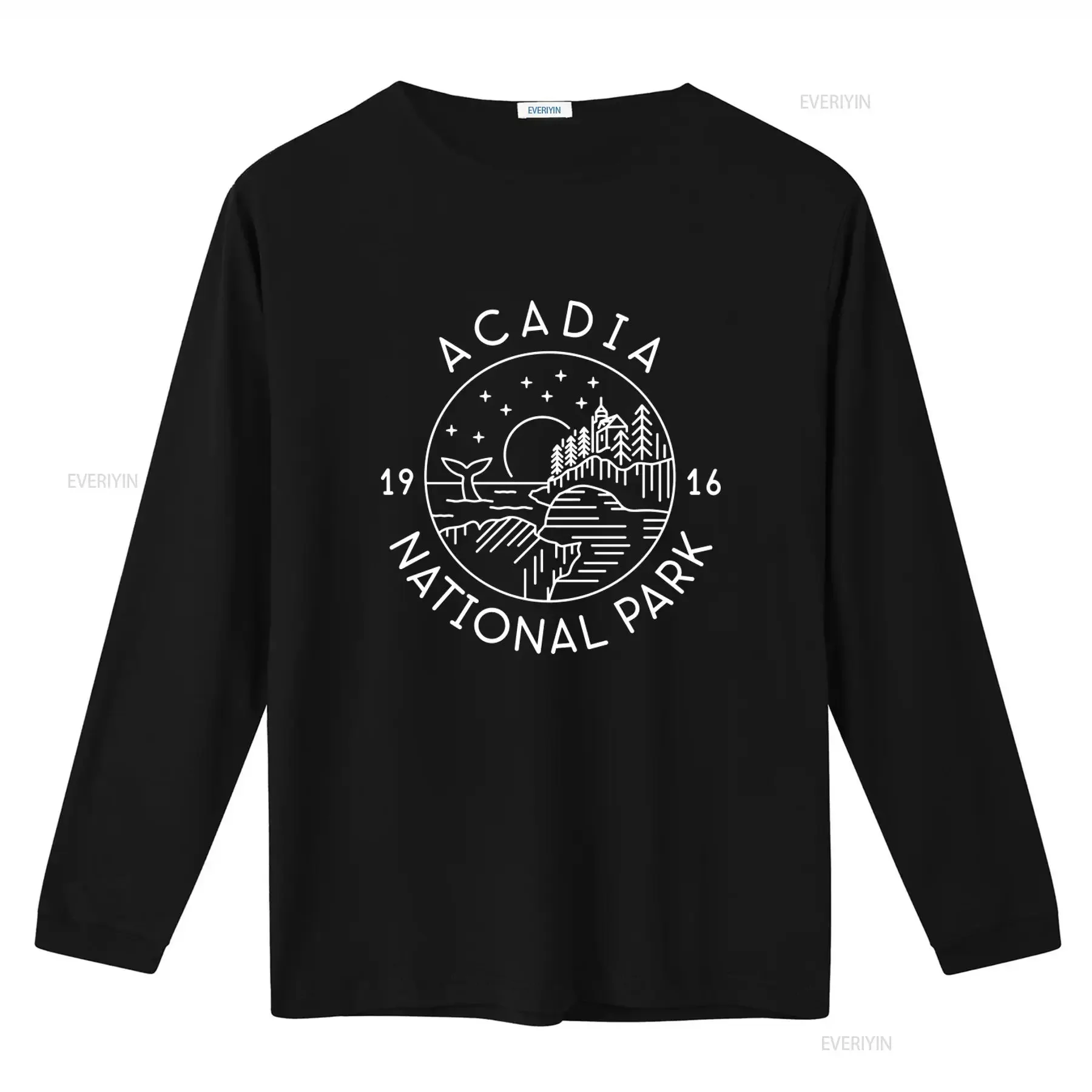 Acadia National Park T Shirt For Hiking Lovers Maine Travel Outdoor Adventure Design vintage Washed graphic fashion homme Soft