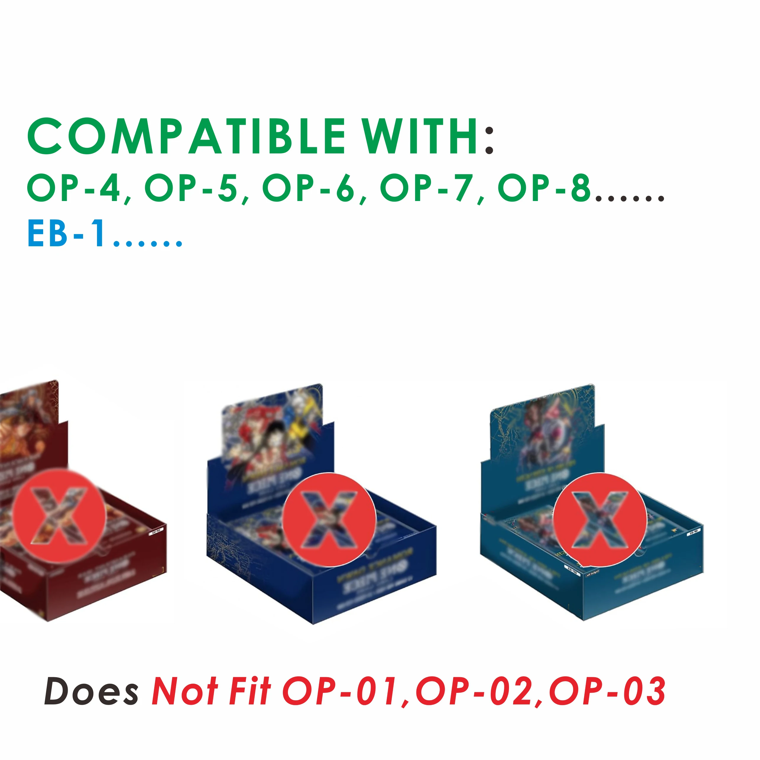 حافظة عرض مغناطيسية من الأكريليك لقطعة واحدة باللغة الإنجليزية (متوافقة مع: OP-4، OP-5، OP-6، OP-7، OP-8... EB-1...)