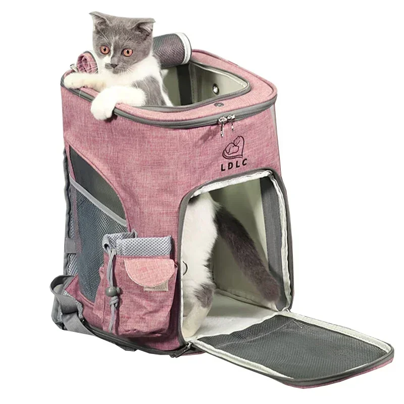 Dog Backpack Carrier for Small Cats Breathable Pet Carrier Backpacks Cat Bag for Travel Hiking Camping Outdoor