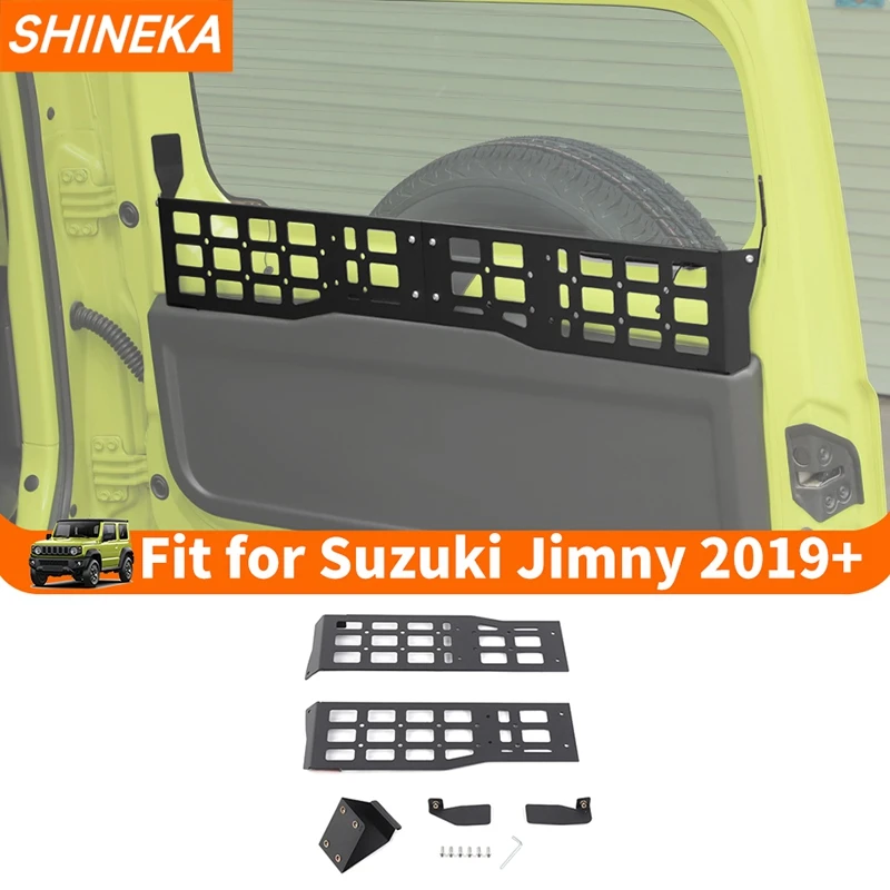 

SHINEKA Car Tailgate Window Sill Fence Storage Box Organizer Rack Bracket for Suzuki Jimny 2019 2020 2021 2022 2023 2024 2025 Up