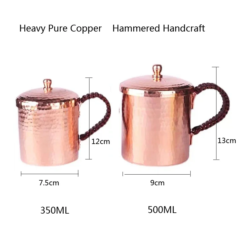 Premium Quality Moscow Mule Mug Hammered Cups Heavy Pure Copper Rose Gold 100% Handcrafted Pure Solid Copper Mugs