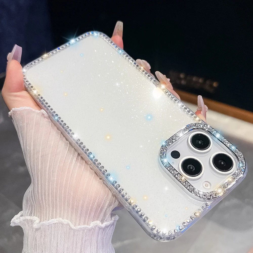 Błyszczące, przezroczyste etui na telefon Samsung S25 Ultra S24 FE Case A56 5g A16 A55 A17 A26 A07 A36 S23 Ultra Shockproof Soft Cover — zdjęcie produktu 4