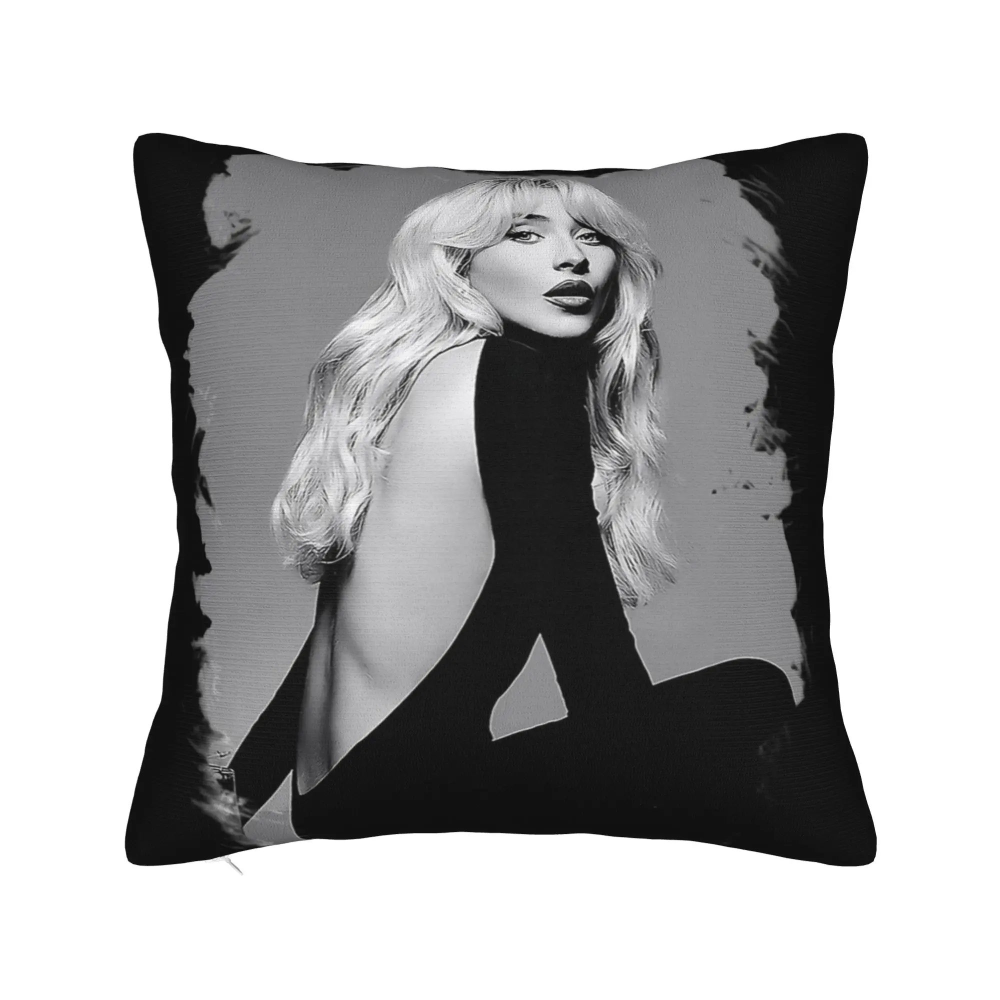 Sabrina Carpenter  Pillow Case  Comfy Pillow Cover Vintage Cushion Cover For Sofa Couch Bed Living Room