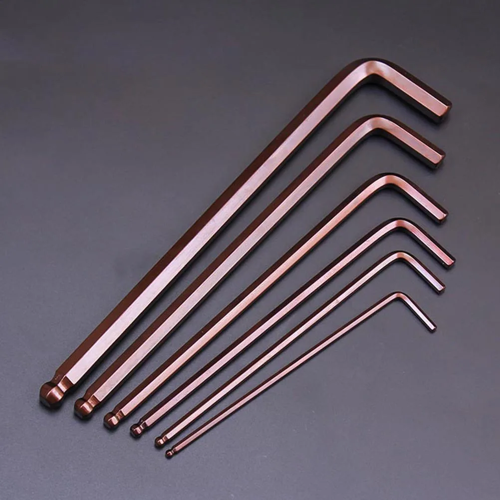 

9pcs L-Shaped Hexagon Wrench Set Alloy Steel Internal Key Tool For Home Repair Maintenance Multi-Function Universal Hand Tool