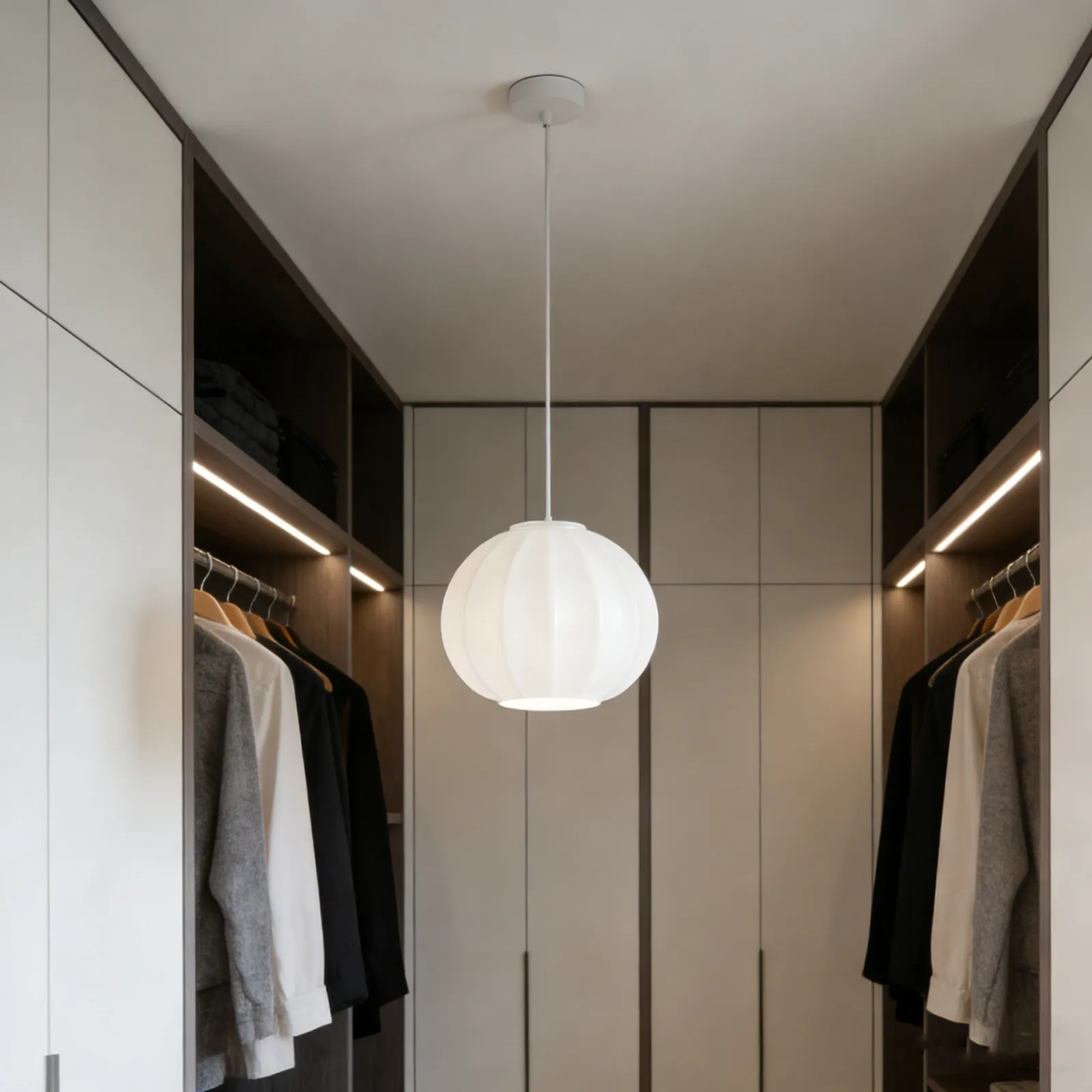 

Round Glass Lampshade Replacement for E27 Ceiling Light Fixtures - Universal Fit Pendant Lamp Shades Modern Minimalist Design