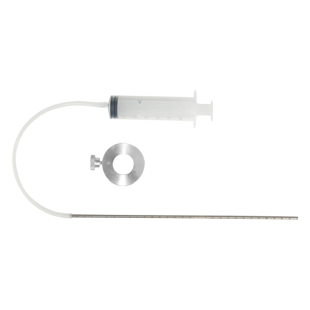 أداة مستوى زيت الشوكة مع مقياس مستوى الزيت الشوكي الدائري القابل للتعديل 60 مللي حقنة زيت الشوكة للدراجات النارية شوكة تعليق مقياس مستوى الزيت