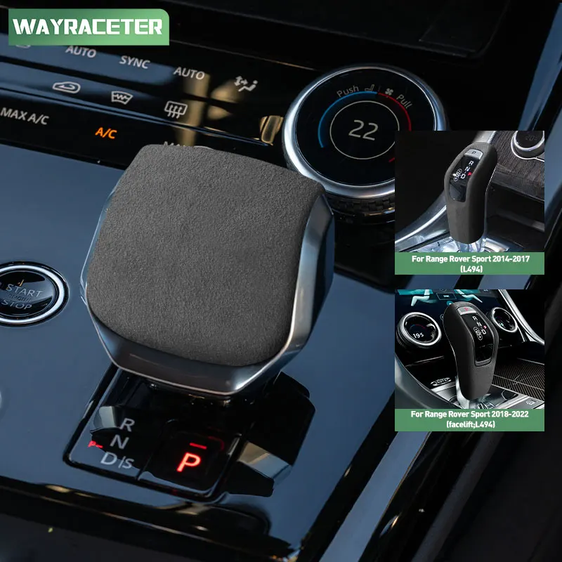 

Made of Alcantara Gear Shift Knob Cover For Range Rover Sport L494 L461 2014+ 2018 2019 2024 2025 SVR Interior Accessories