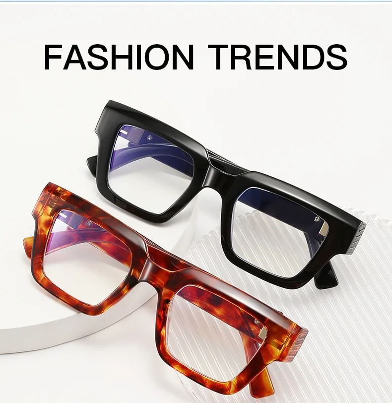 2026New رجل امرأة نظارات للقراءة موضة تنوعا مربع نظارات القراءة الرجعية للجنسين القراء عالية الجودة Antiblulet ، Gl