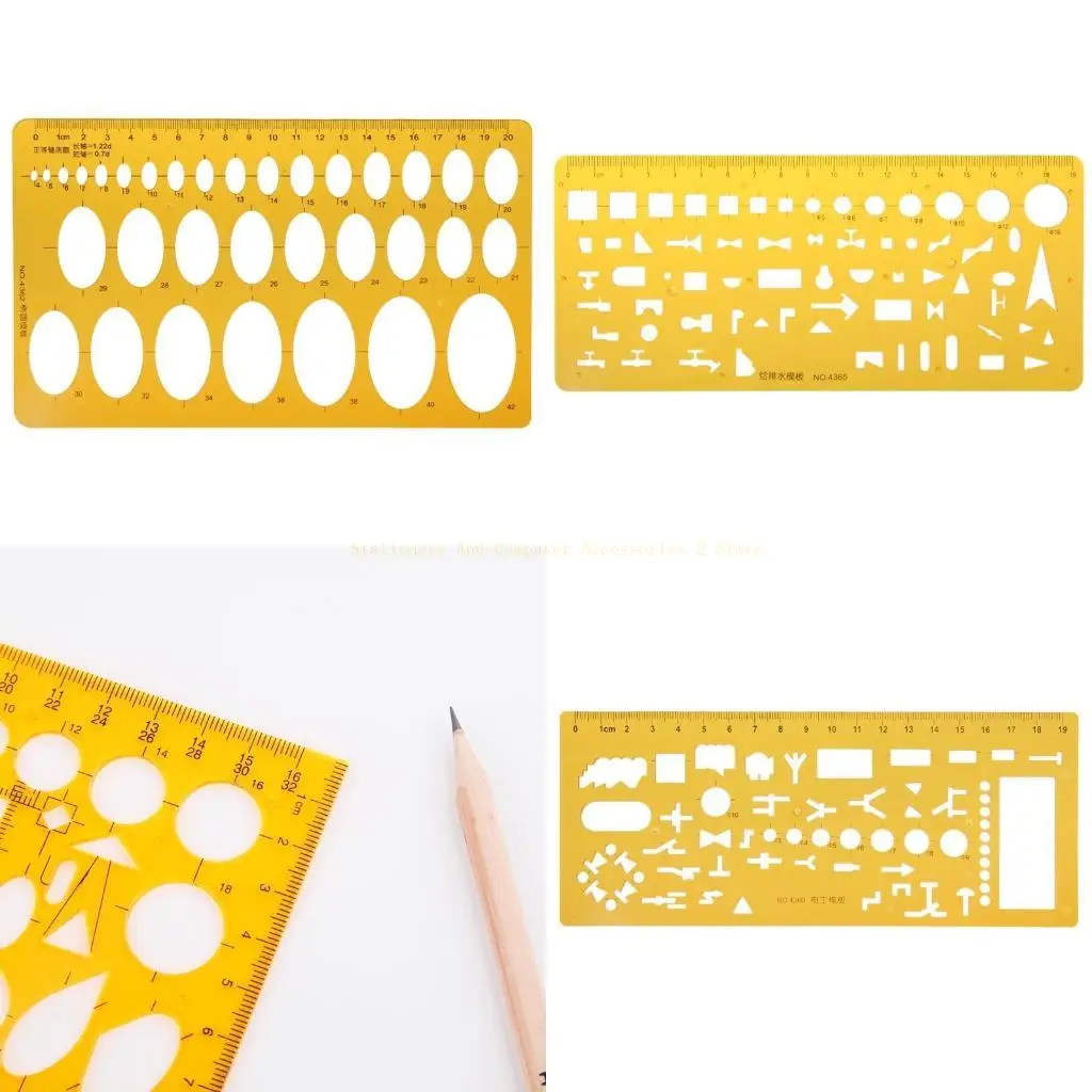 K Resin Heating Ventilation Design Drawing Template Ruler Measuring Tool Student