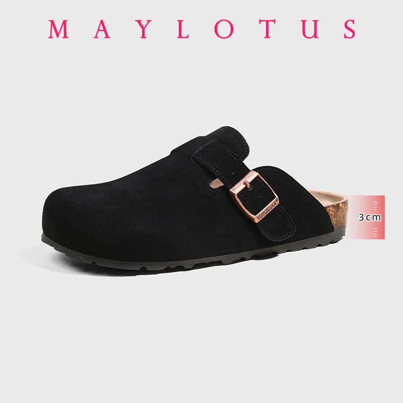 Nieuwe Boston Clogs Slippers voor Dames Heren Kurk Sandalen Femme Hombre Suède Mules Slides met Boogondersteuning Mujer Zuecos Schoenen