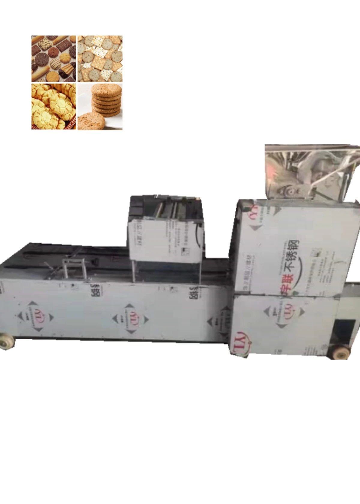 Cheap Small Commercial Soft Walnut Peach Crisp Biscuit Make Machine Stainless Steel Cookie Forming Maker Biscuit Making Machine