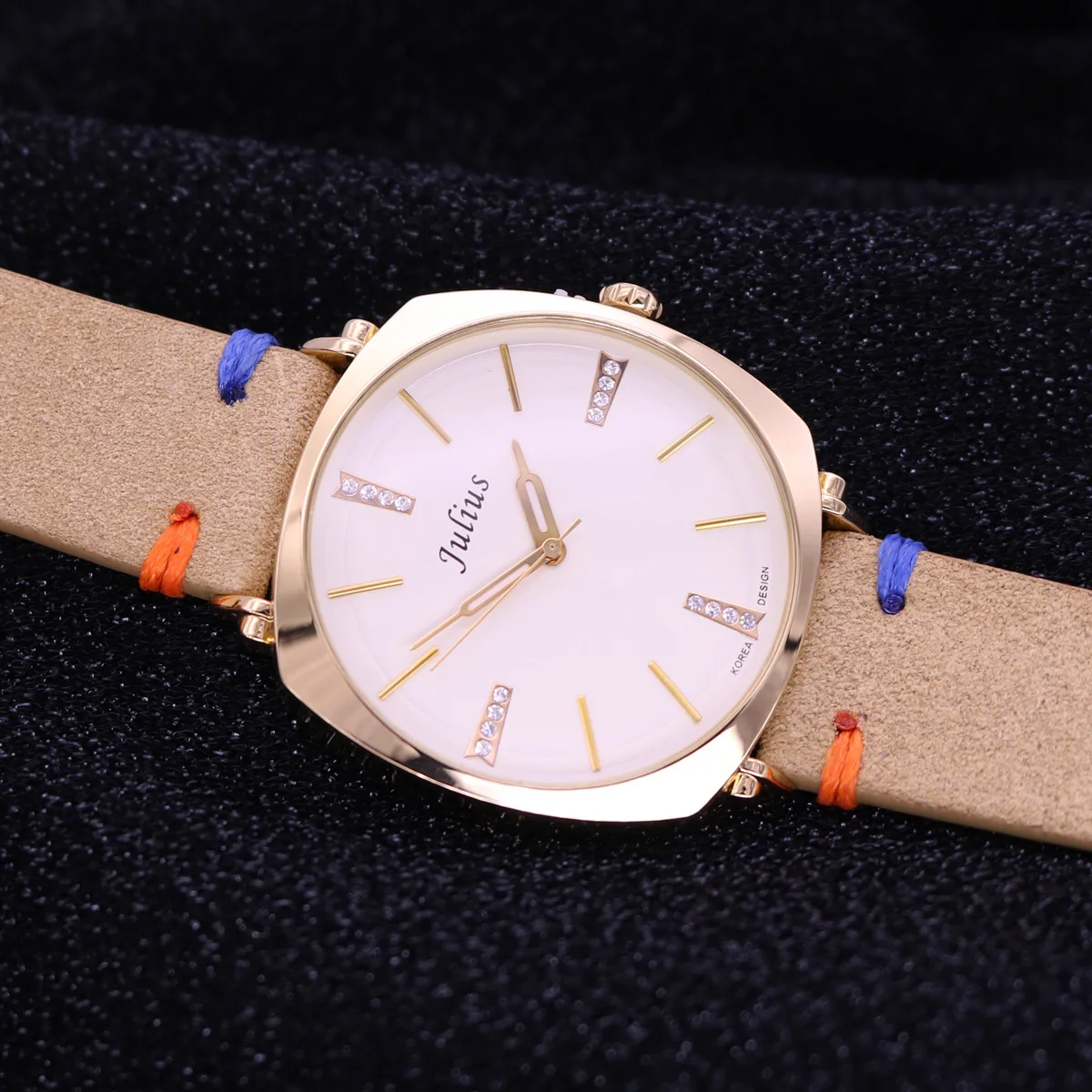 

Мужские и женские часы, японские кварцевые часы, большие часы, изысканное модное платье, браслет, кожаный простой квадратный подарок на день рождения для девочек