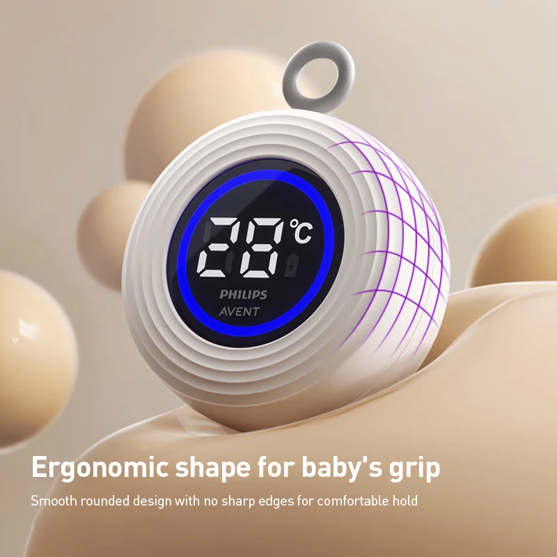 Avent ميزان حرارة الاستحمام للأطفال حوض استحمام الطفل مقياس درجة حرارة الماء شاشة عرض LED كاشف درجة حرارة سلامة الطفل