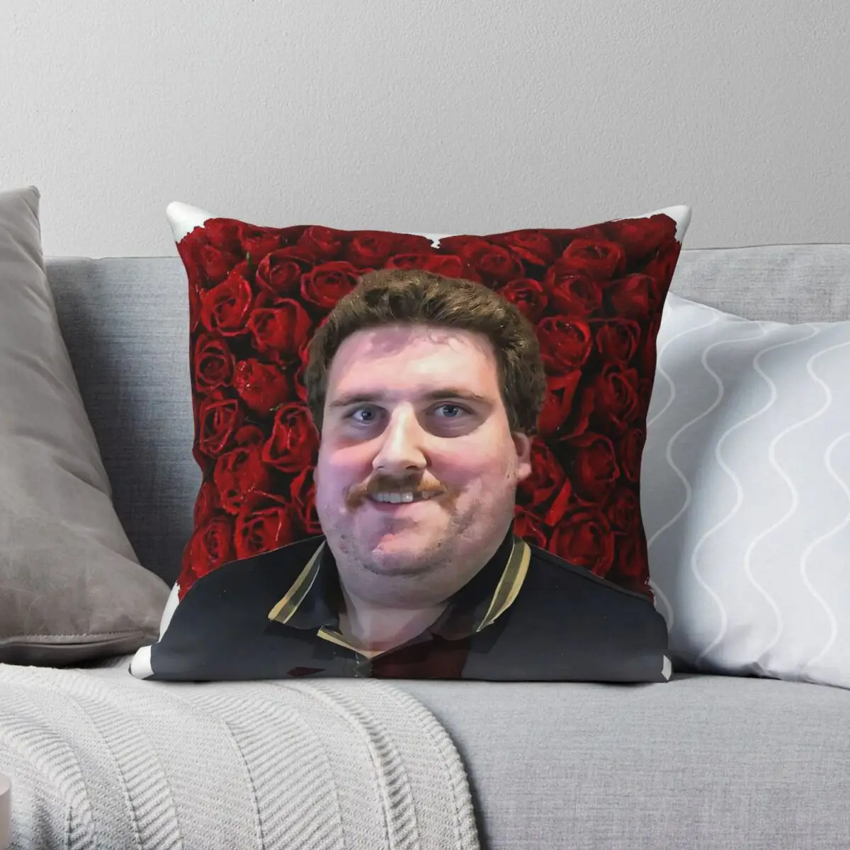 Drachenlord Rainer Winkler Valentine funda de almohada cuadrada poliéster lino terciopelo creativo cremallera funda de almohada funda de cojín para habitación