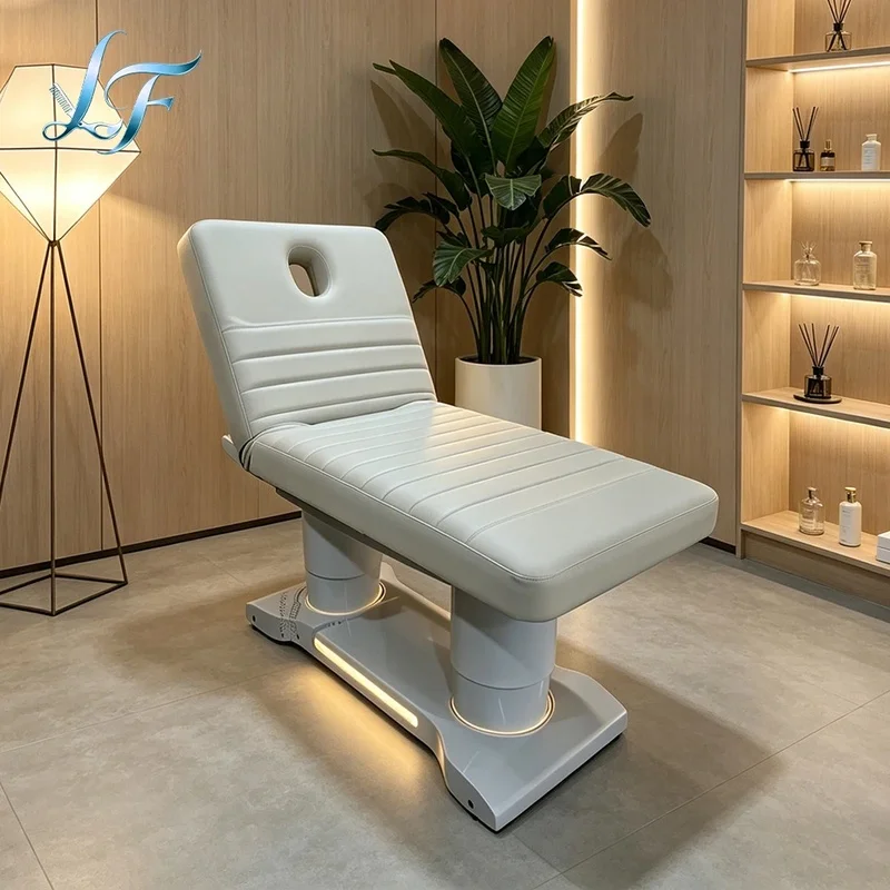 Luxury Hot Selling Electric Lash Bed Beauty Salon Massage Table and Bed for Lash Extension Facial Spa Bed Esthetican Stretcher