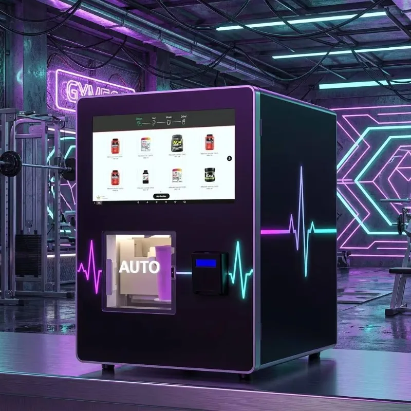Smart Protein Powder Vending Machine Touch Screen Protein Shake Self Selling Vending Kiosk For Gym Sports Venue