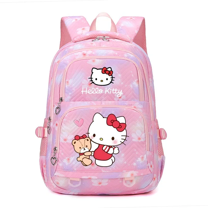 Cute Hello Kitty Backpack Boys Girls Bookbag Student Teenager Children Knapsack Schoolbag Rucksack Mochilas Birthday Gifts