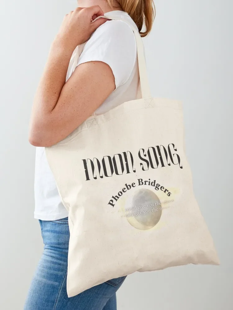 

Moon Song Phoebe Bridgers Artwork Tote Bag Cloth bag Eco bag tote university large size bags