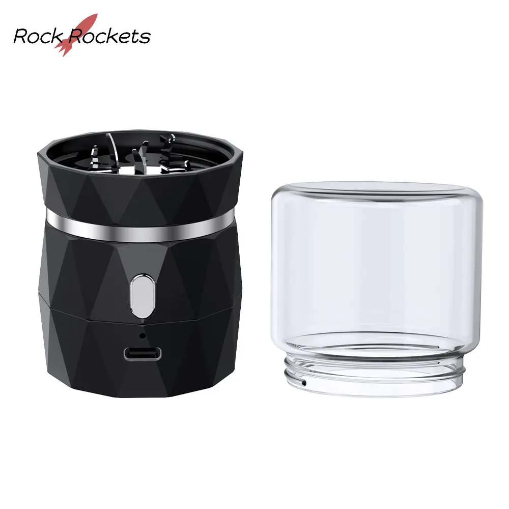 R&R High Power LTQ Electric Tobacco Grinder Diamond Spice Crusher Stainless Steel Grass Grinders Smoking Accessories for Home