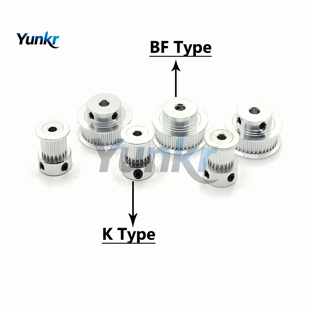 2GT 24T 36T 48T Timing Pulley Bore 4/5/6/7/8/10/12/12.7/14/15mm For Belt Width 6mm-15mm 3D Printer Extruder Synchronous Wheel