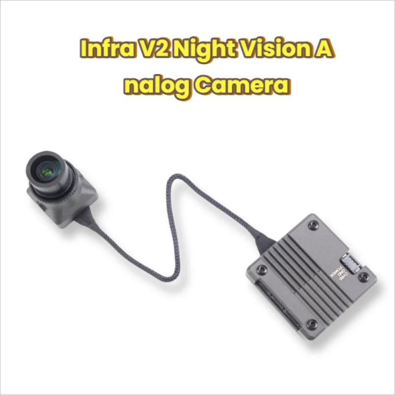 كاميرا CADDX Infra V2 للرؤية الليلية FPV الجديدة 0 Lux No Light 1500TVL Super WDR 131 °   مستشعر مجموعة VTX التناظرية FOV لسباق الطائرات بدون طيار FPV