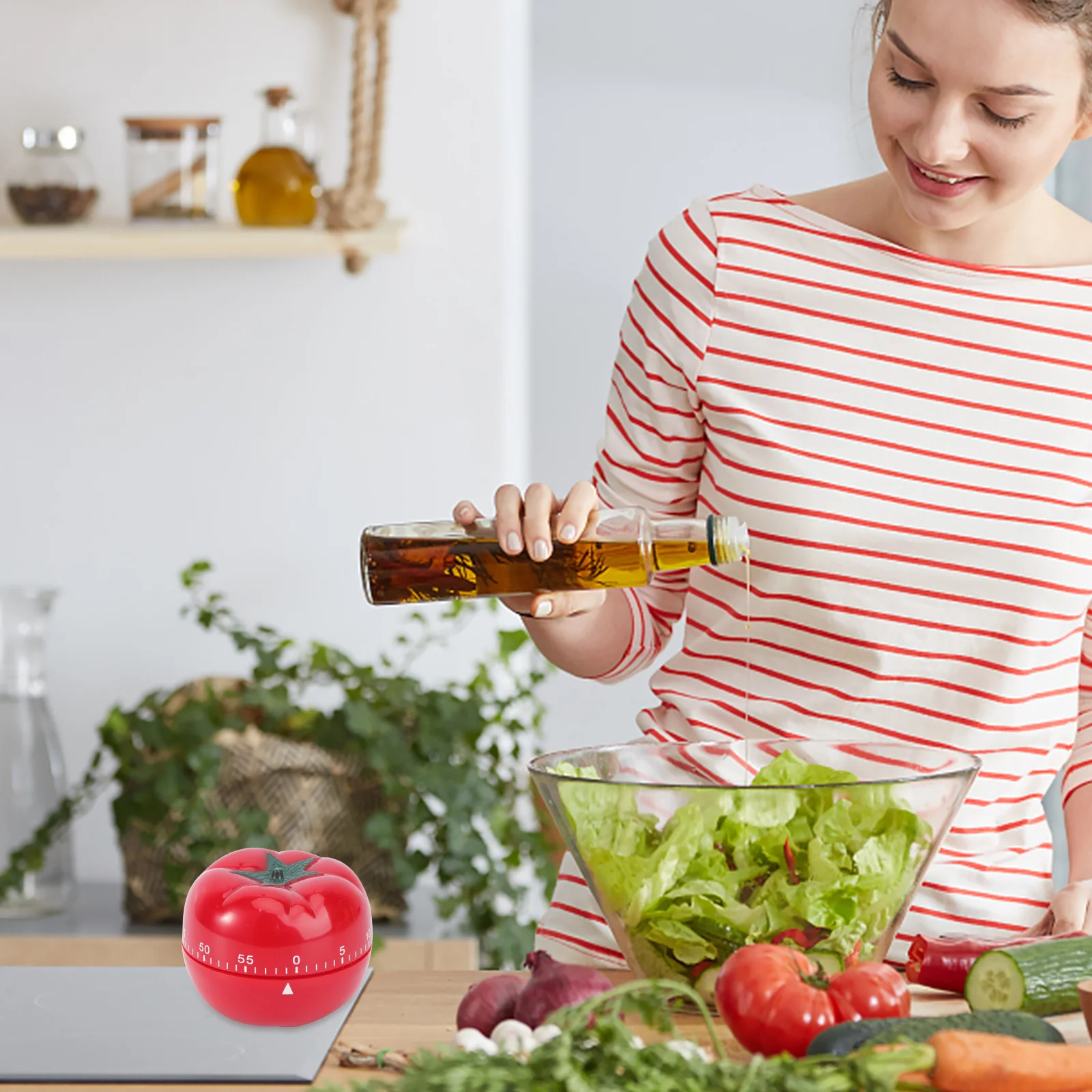 

Mechanical Timer 60 Minutes Kitchen Timer for Cooking Count Down Baking Fry Egg Cookies Cake Loud Ringing Alarm Home and School