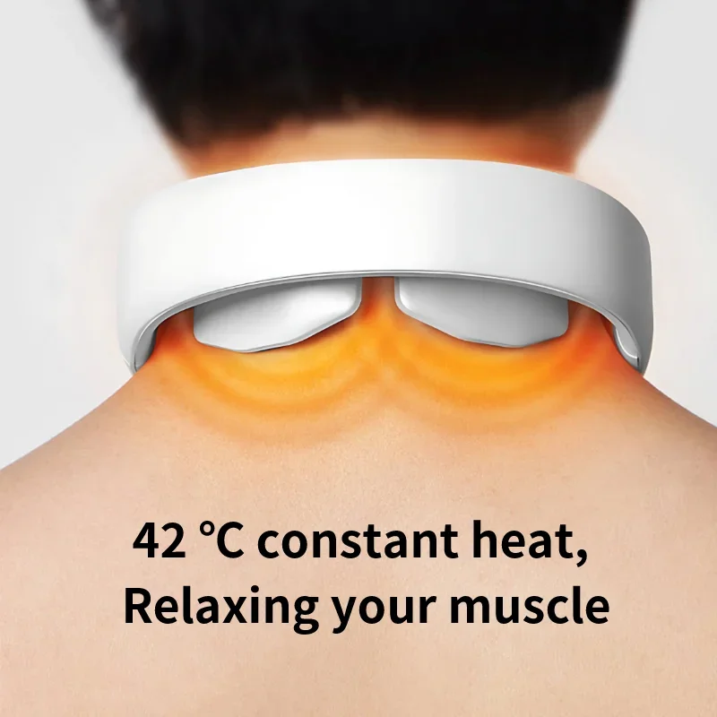 

Новый портативный электрический импульсный интеллектуальный разминающий мини-массажер для шеи, беспроводное устройство с подогревом