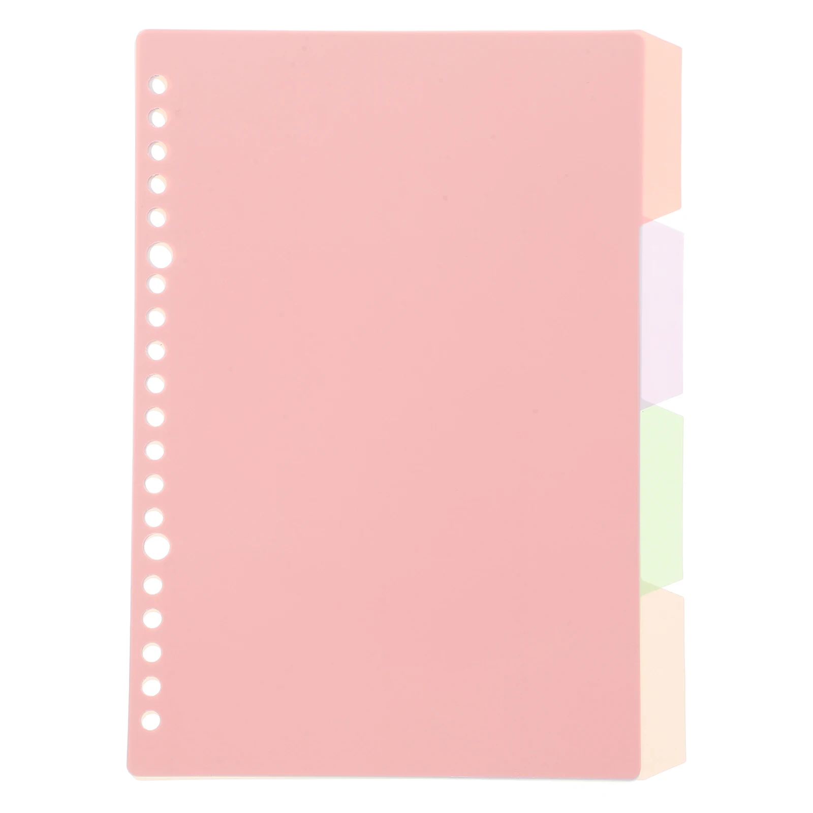 PP Partition Page Dividers with Pockets Pastel Flexible Binder Campus Binders Folder Cute Folders Notebook