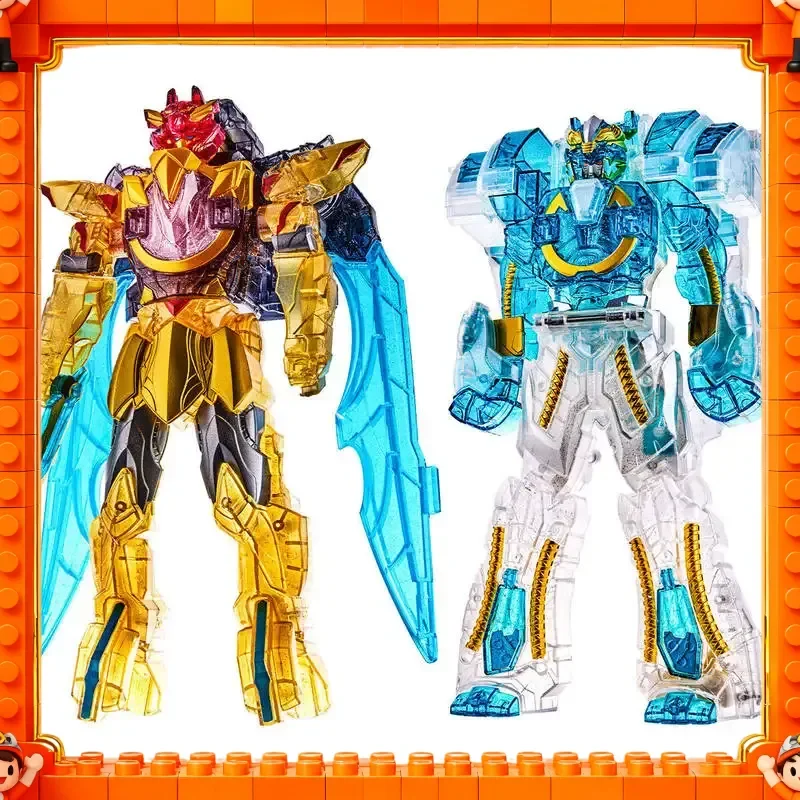 Genuine Bandai No.1 Sentai Gozyuger Dx Shouken Sword & Tokasod Polar Bear Gauntlet Clear Color Set, Cosplay Prop Toy Fans Gift