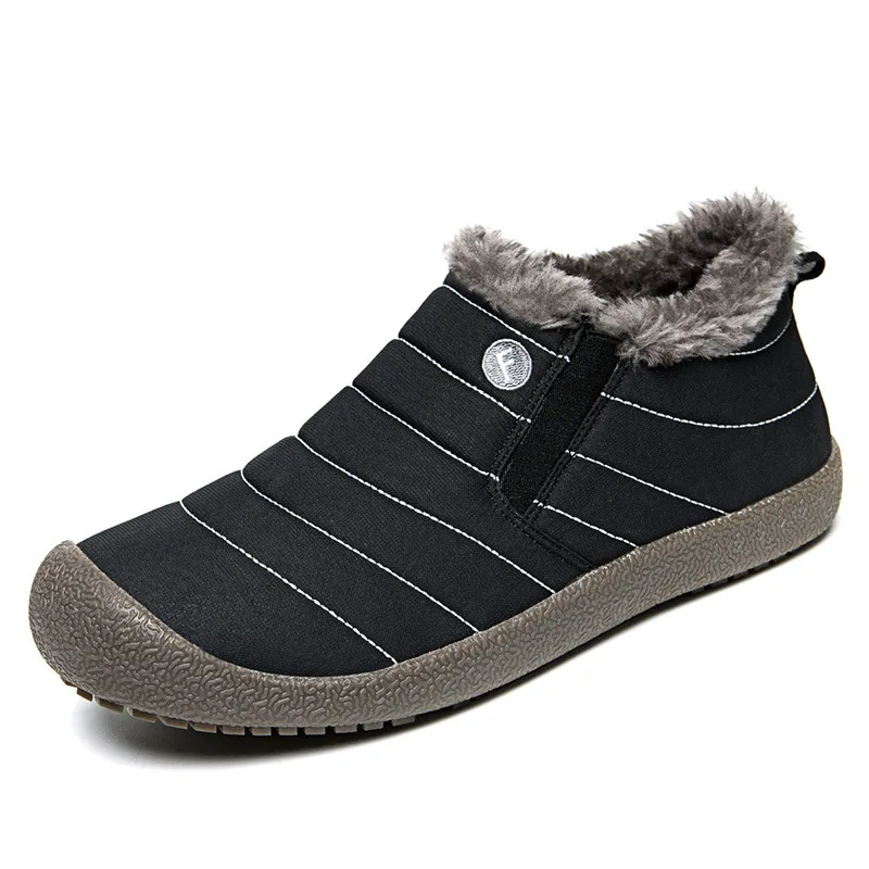 Winter Men's Shoes Keep Warm Womens Cotton Shoes Plus Size 36-49 Snow Boots Comfortable Men Sneakers Wear-resistant Botas Mujer image 3