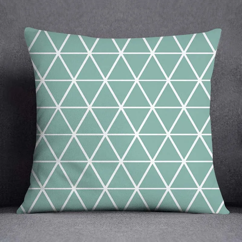 Geometric Color Pillowcase Home Decoration Pillowcase Square Pillowcase Home Office Decoration Cushion Cover