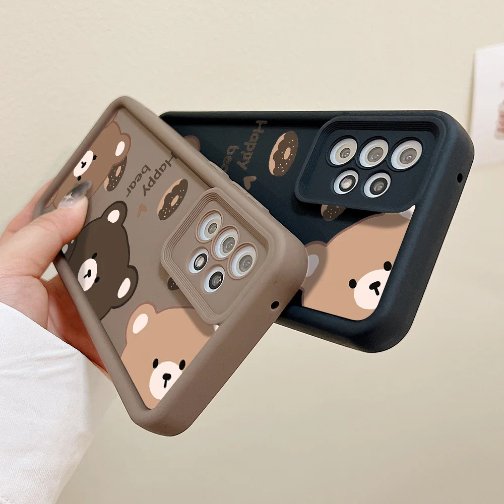 Bear Case For Samsung A55 5G A54 A53 S24 Ultra Plus S23 S21 S20 FE A52 A35 A34 A15 A13 A14 A05s A32 A24 A23 A25 A73 TPU Covers
