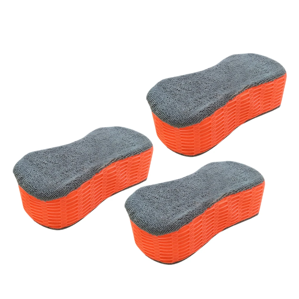 

3 Pcs Car Wash Sponge Bird Poop Remover Baseboard Cleaner Large Sponges Soft High Density Mesh Material Scrub Kitchen