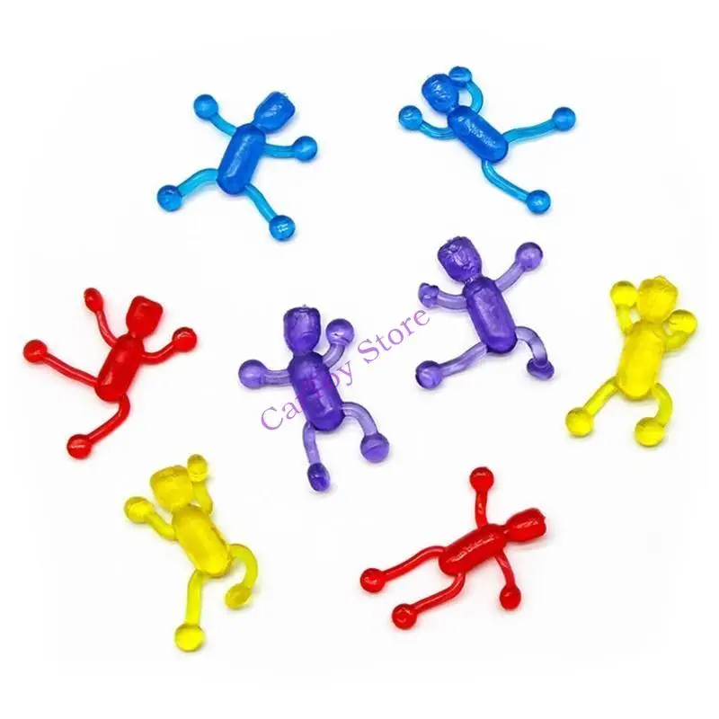 

634F Practical Climbing Little Man Stretchy Spoof Props Vent Toy for Parents Child