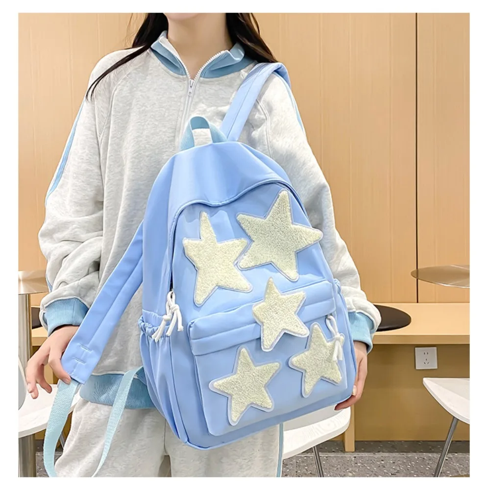 New Large Capacity School Backpack Nylon Waterproof Travel Bag Stars Computer Backpack