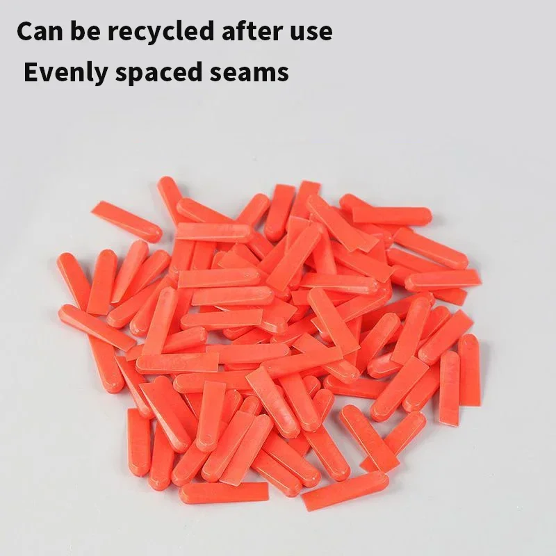 Cales Rouges pour Carrelage en Céramique, Système de Joint, Outils de Carrelage, Pince 11%, 100 Pièces