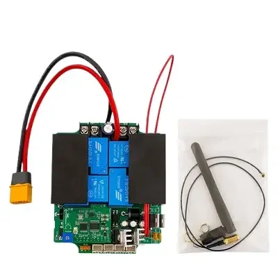 The New RX40G Wireless Remote Control Kit One-Hand Transmitter 12V 24V 50A Power Receiver GPS One Click Return for RC Tug Boat