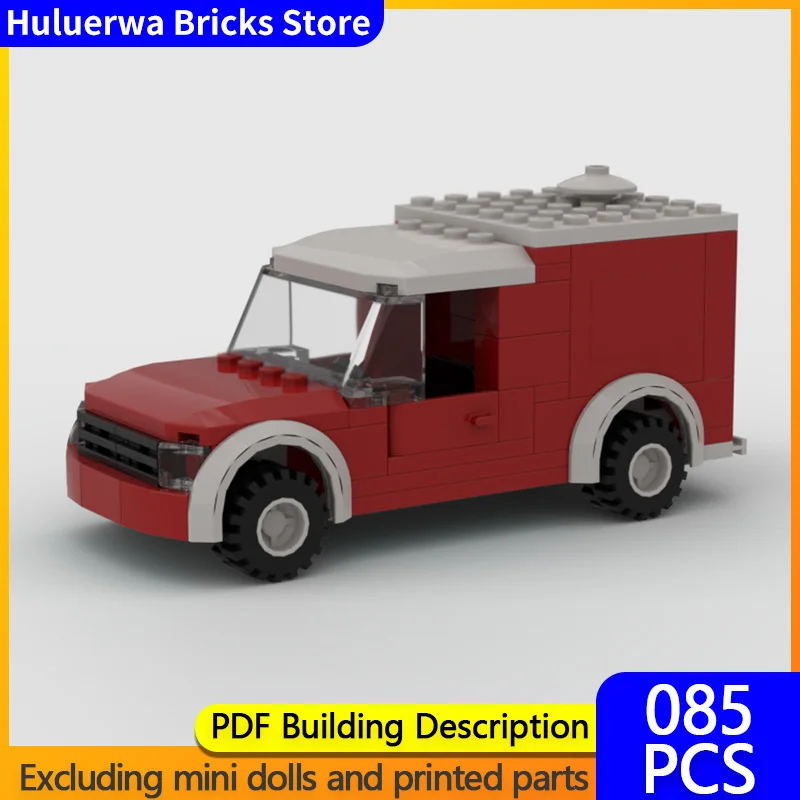 

Модель городской автомобиль MOC, строительные кирпичи, транспортный грузовик фургона, модульные технологии, подарки, праздник, сборка, детские игрушки, костюм