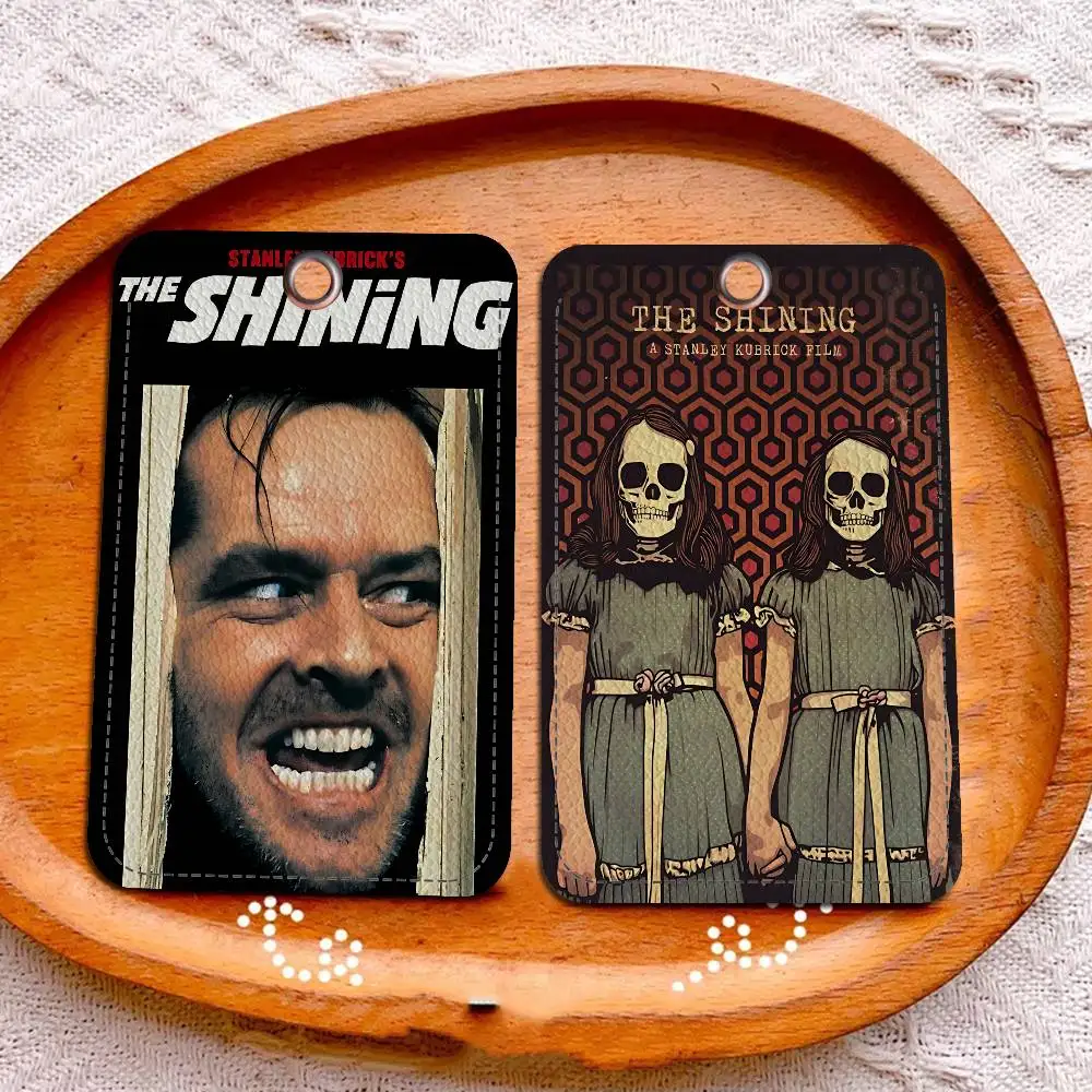 

Classic Horror Movie S-Shining Badge Holder Keychain For Bank Business Work Card Holder Student Card Protective Case Bus Card