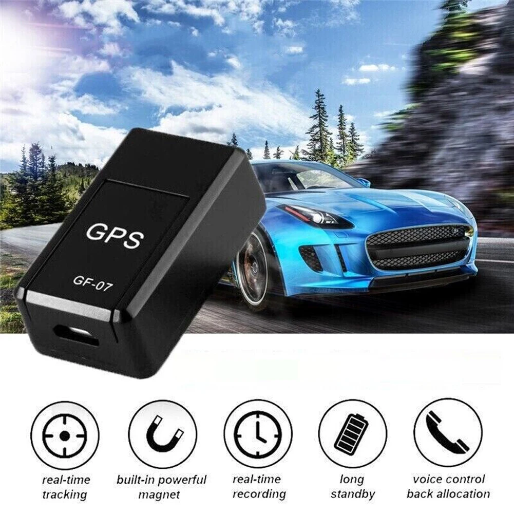 Mini GF-07 GPS Car Tracker Anti-Theft Real Time Tracking Locator Strong SIM Message Magnetic Car Tracking Locator GSM/GPRS
