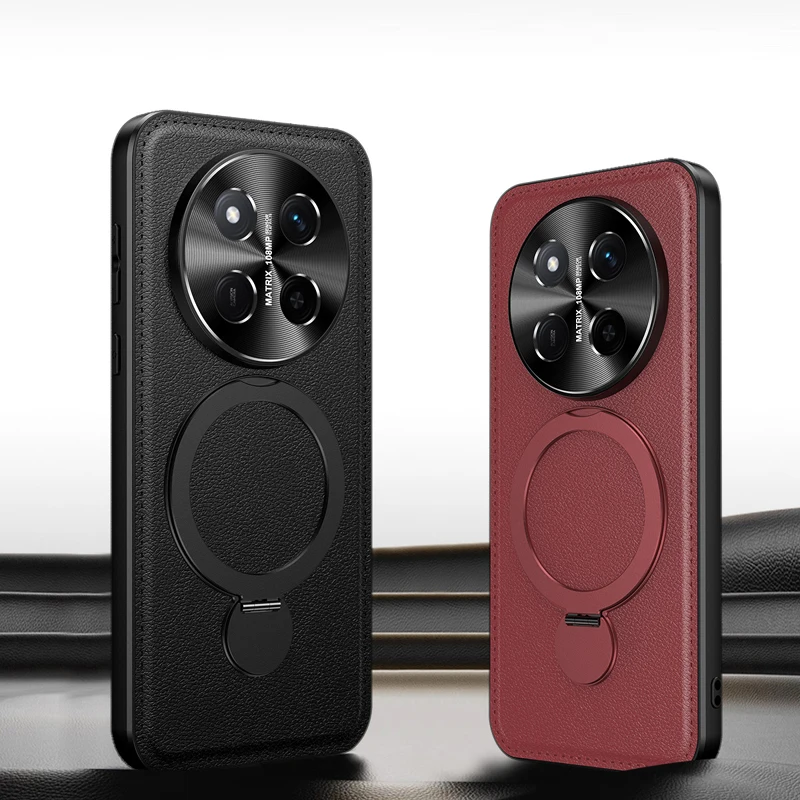 

Металлический держатель, кронштейн, защита объектива, силиконовый мягкий чехол для телефона для Honor 200 Pro X9C, кожаный чехол с умной беспроводной зарядкой