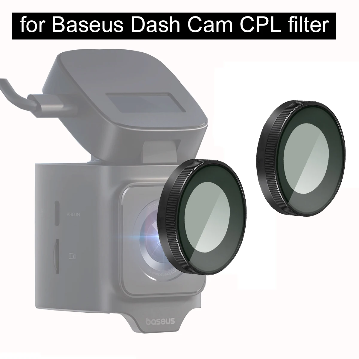 for Baseus Dash Cam CPL filter HD Lens Dust Protection Anti Glare